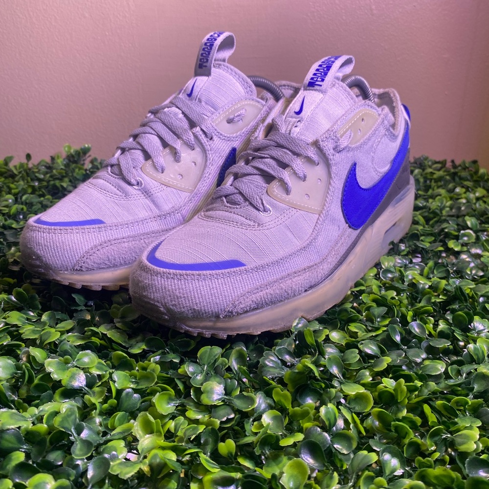 🔥 NIKE AIR MAX 90 “ TERRASCAPE “ PURE PLATINUM BLUE SNEAKER MENS SZ 8 DV7413-002 - Picture 2 of 8
